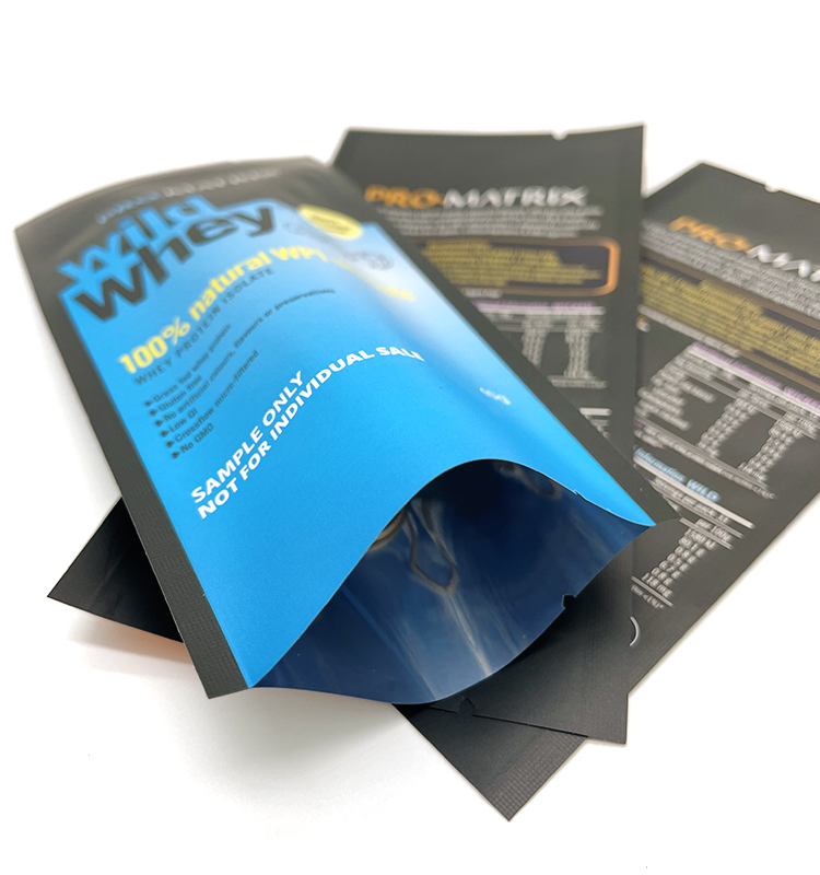 Алюминиевая фольга с индивидуальной печатью, закрывающаяся алюминиевая фольга, Ziplock, контейнер для порошка сывороточного протеина, упаковочная сумка