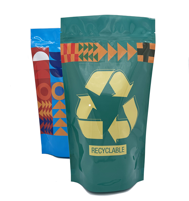 Большие закрывающиеся пакеты, пригодные для вторичной переработки на заводе, упаковочная сумка для детского питания, пакеты Doypack, полиэтиленовые пакеты с застежкой-молнией, изготовленные на заказ.