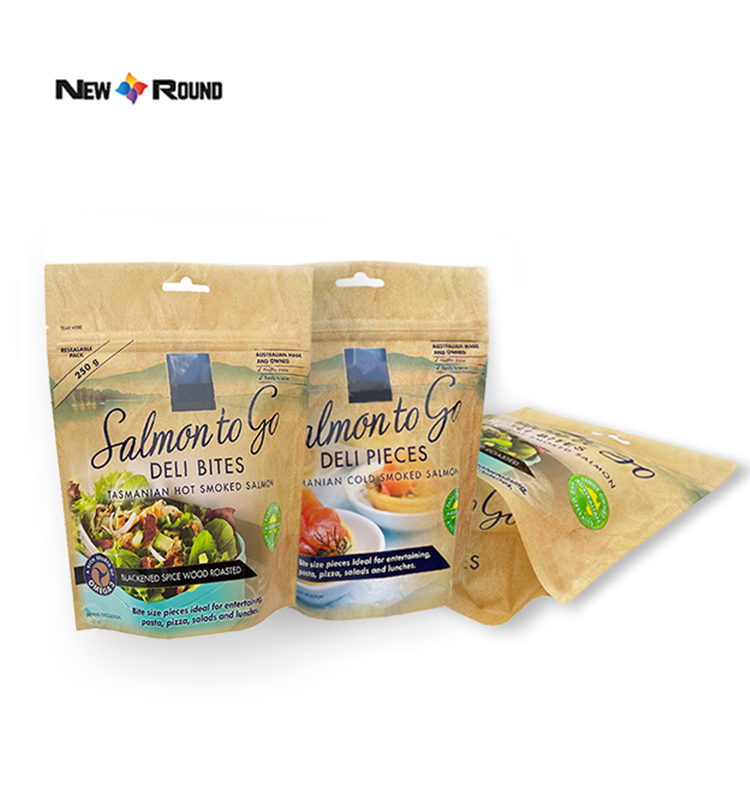 Напечатанный на заказ логотип, упаковка для чайных закусок, сумка-мешок, алюминиевая фольга, биоразлагаемые крафт-бумажные пакеты, пакеты с застежкой-молнией, упаковка для пищевых продуктов