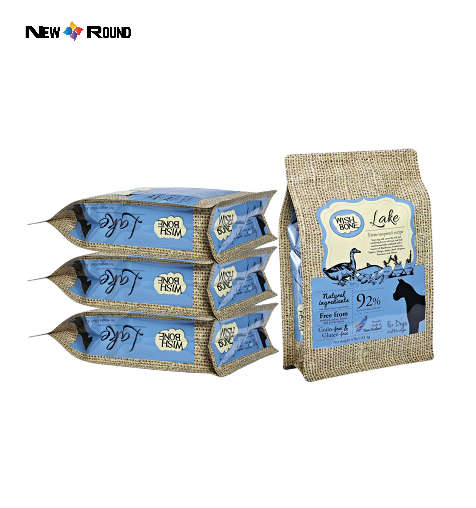 Самонесущая сумка для домашних животных с заводским принтом, устойчивая к запаху, сумка для рыбной еды, пластиковые пакеты с застежкой-молнией для упаковки рыболовных приманок