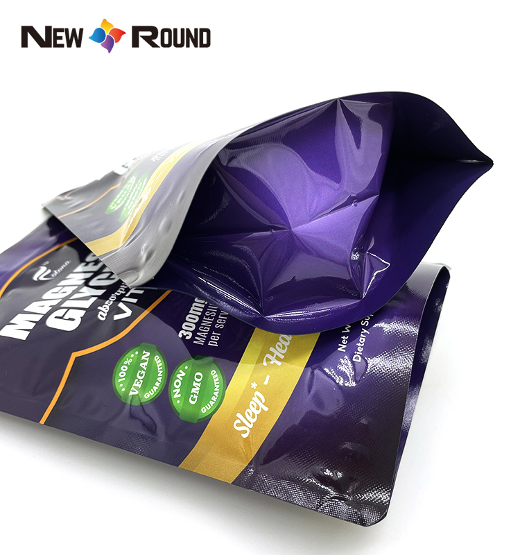 Производители цифровой печати на заказ Встаньте Упаковка для пищевых продуктов на молнии Пластиковый пакет Мешок для порошка сывороточного протеина с застежкой-молнией