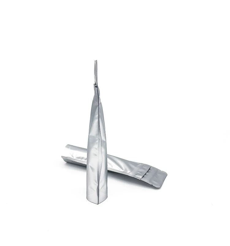 Матовая серебряная майларовая сумка с защитой от детей с логотипом, термосвариваемая пластиковая мягкая на ощупь застежка-молния, устойчивая к запаху сумка на молнии