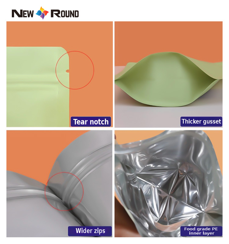 Стоящая сумка с различным дизайном и печатью Ziplock Doypack