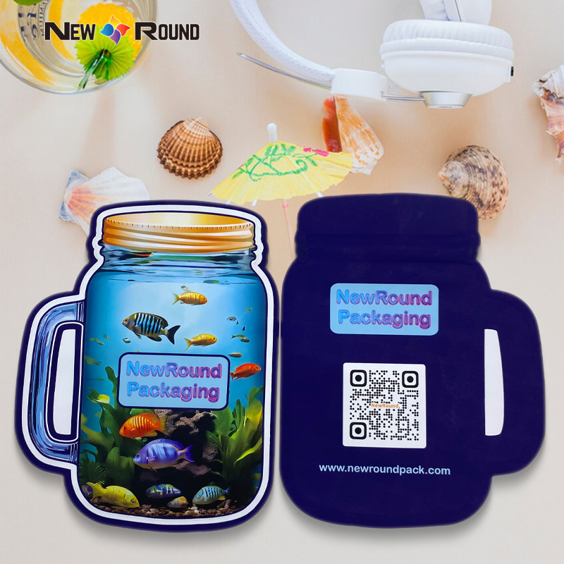 Custom Die Cutcading упаковка Mylar Bags материал