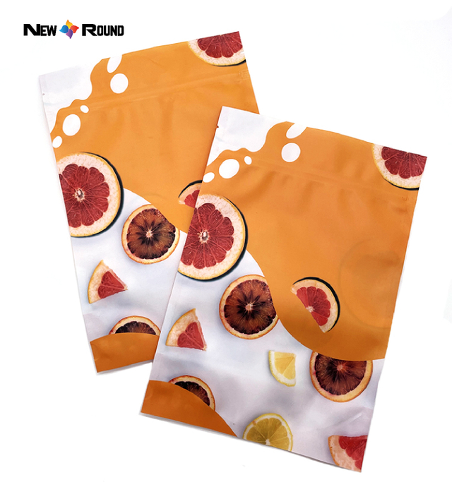 Пользовательский печатный пластиковый пакет для закусок Ziplock для упаковки пищевых продуктов