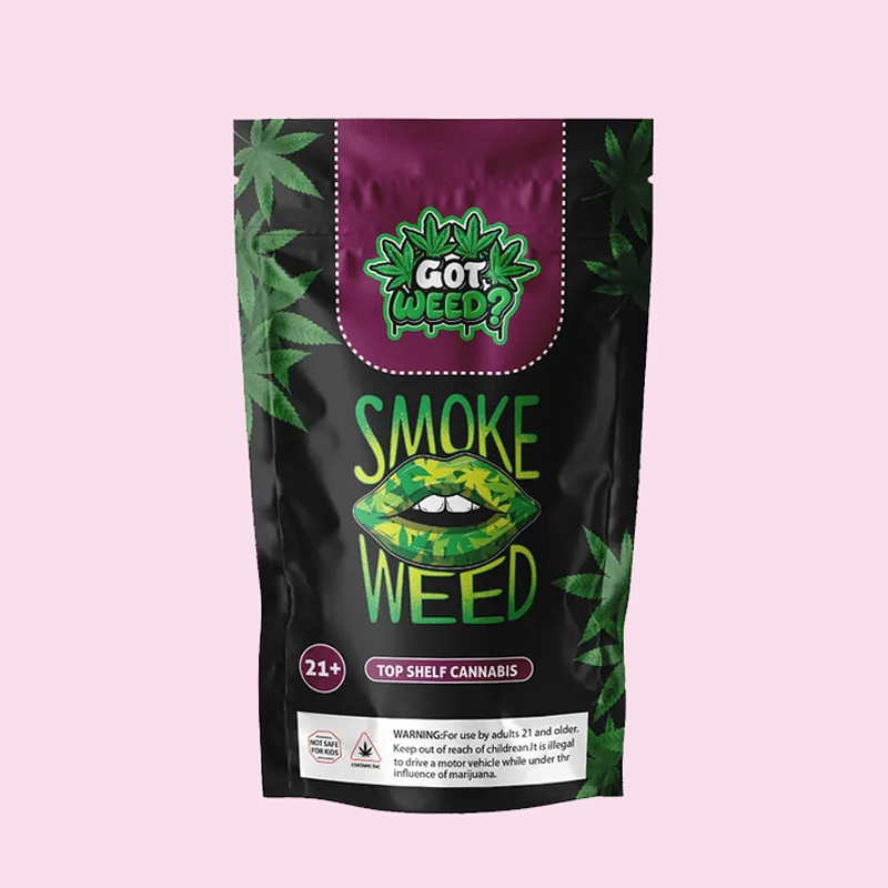 Экологически чистая упаковка Mylar для печа CBD