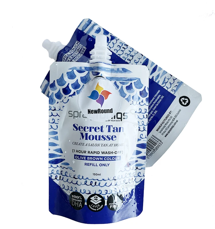 Изготовленная на заказ биоразлагаемая сменная сумка для шампуня с носиком для ухода за кожей