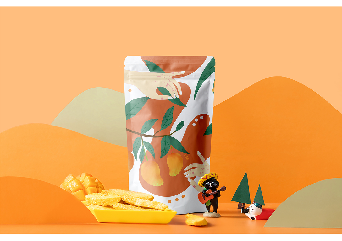 Органическая высушенная упаковка фруктов