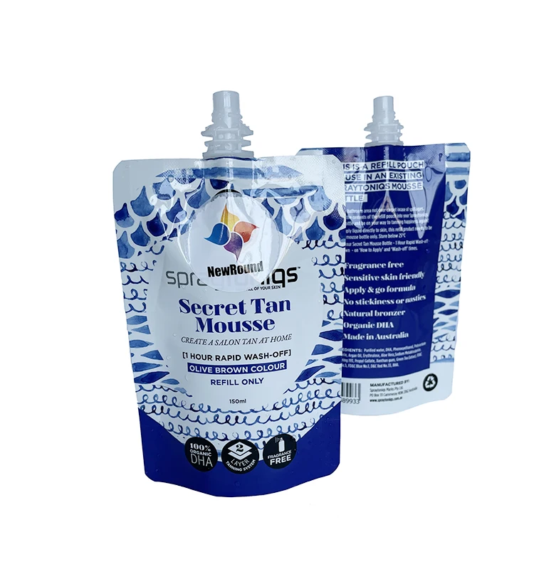 Изготовленная на заказ биоразлагаемая сменная сумка для шампуня с носиком для ухода за кожей