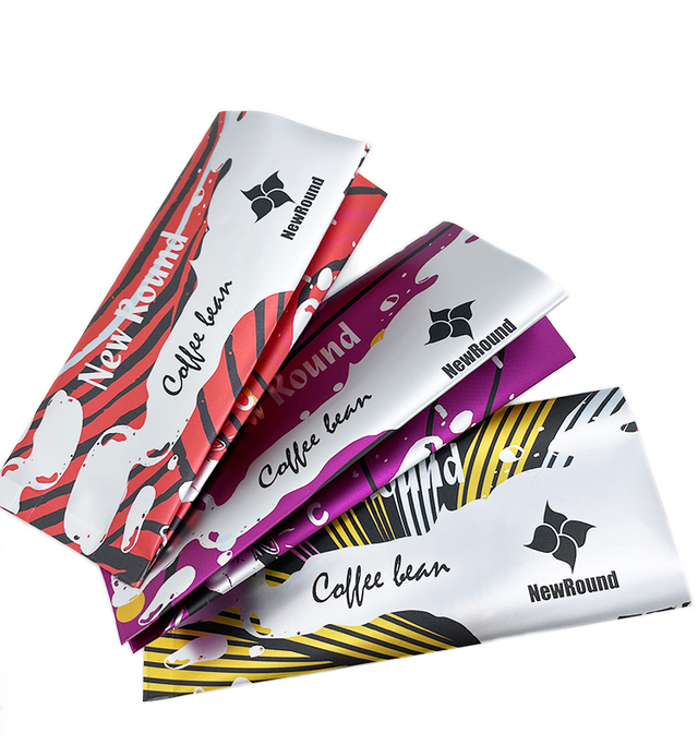 Продвижение по индивидуальному заказу с квадратным дном зеленого цвета, ламинированная фольга, упаковка с односторонним клапаном, кофейный мешок